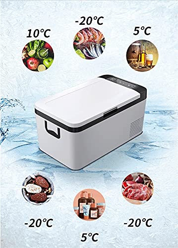 Mini refrigerador portátil para coche, 12/24 V, compresor, 12/24 V CC, 110-240 V CA, ideal para uso familiar al aire libre (color: A, tamaño: 24 V, 110 V, 220 V)
